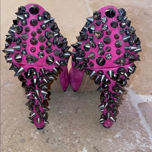 Sam Edelman stud detailing peep toe heels - Picture 3 of 3